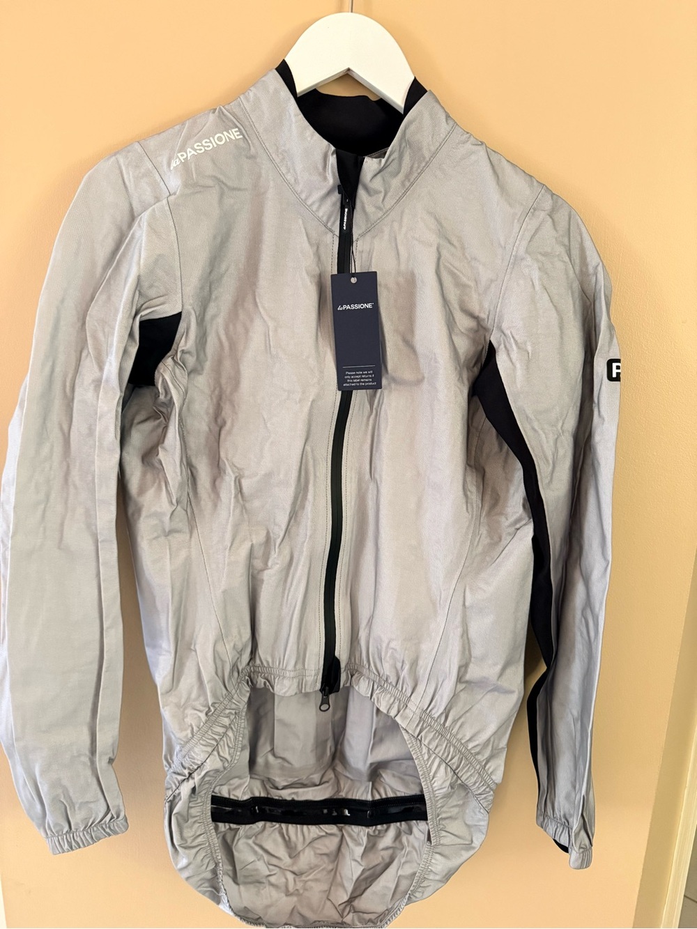 Men’s Cycling Reflective Silver Performance Jacket size M